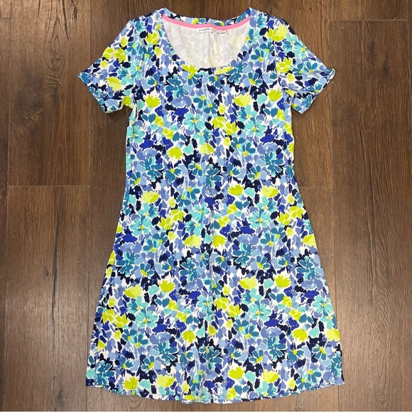 Isaac Mizrahi Blue Multicolor Dress with Pockets SZ XS - Picture 2 of 6